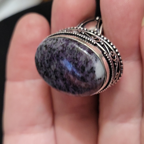 Sterling Silver Charoite Ring - Picture 5 of 7